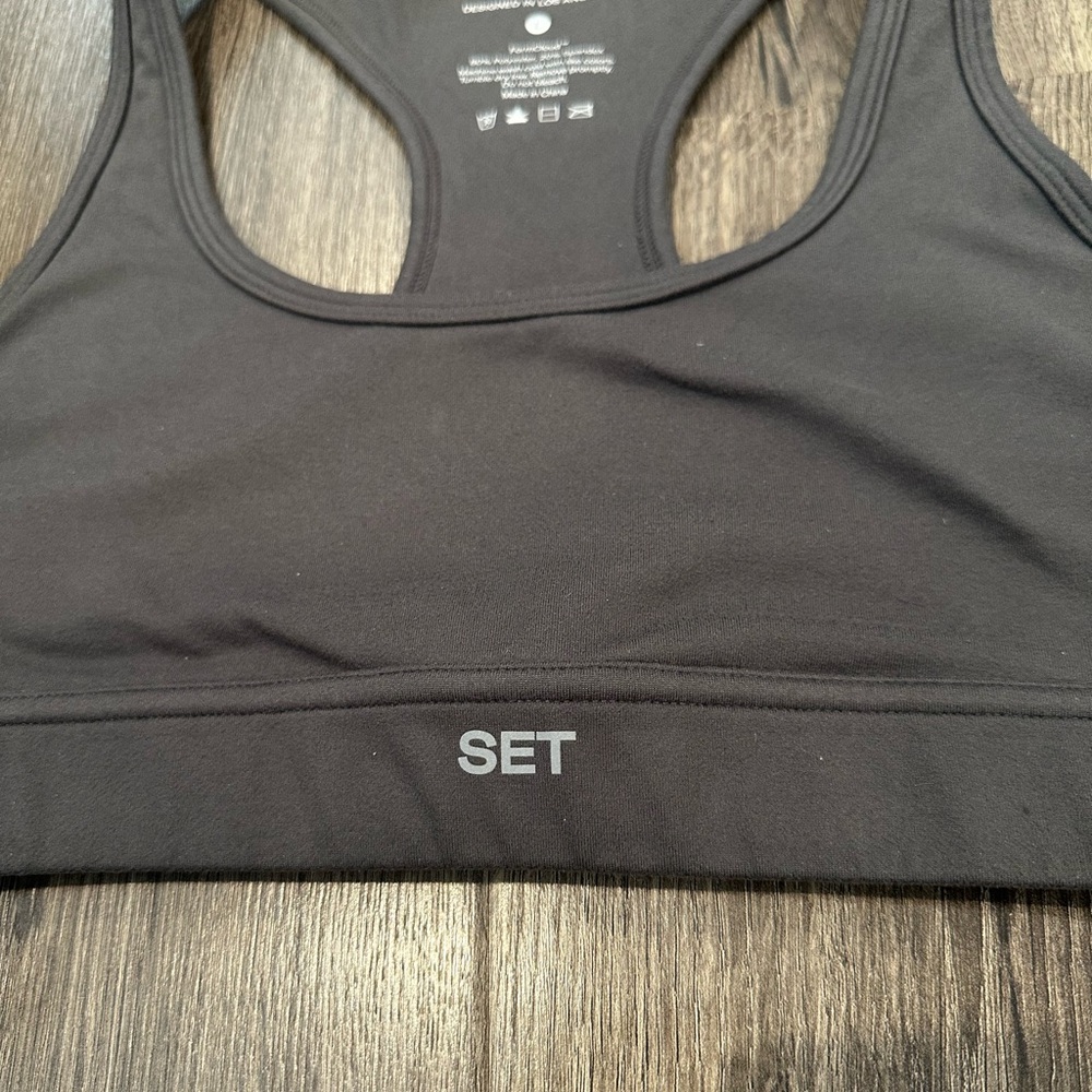 Set Active Formcloud Graphite Grey Racerback Bra - image 4